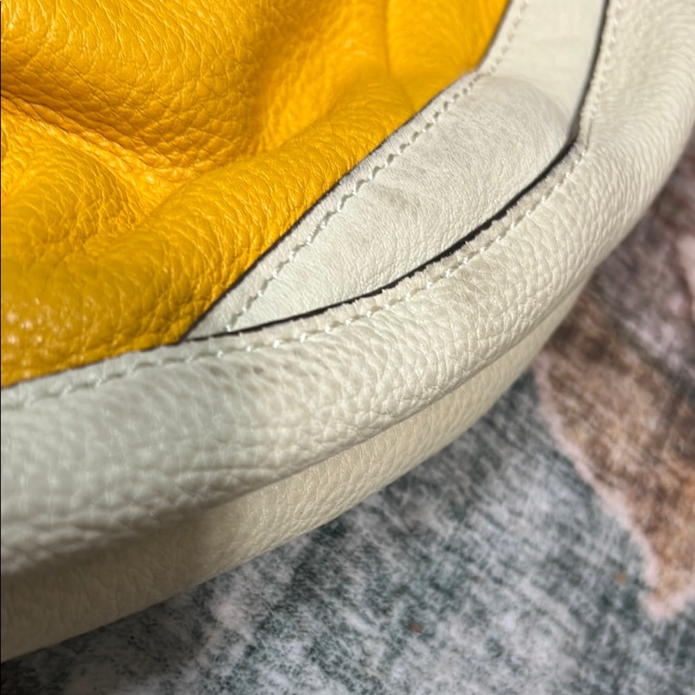 Yellow and Cream Tote Bag - Picture 3 of 5